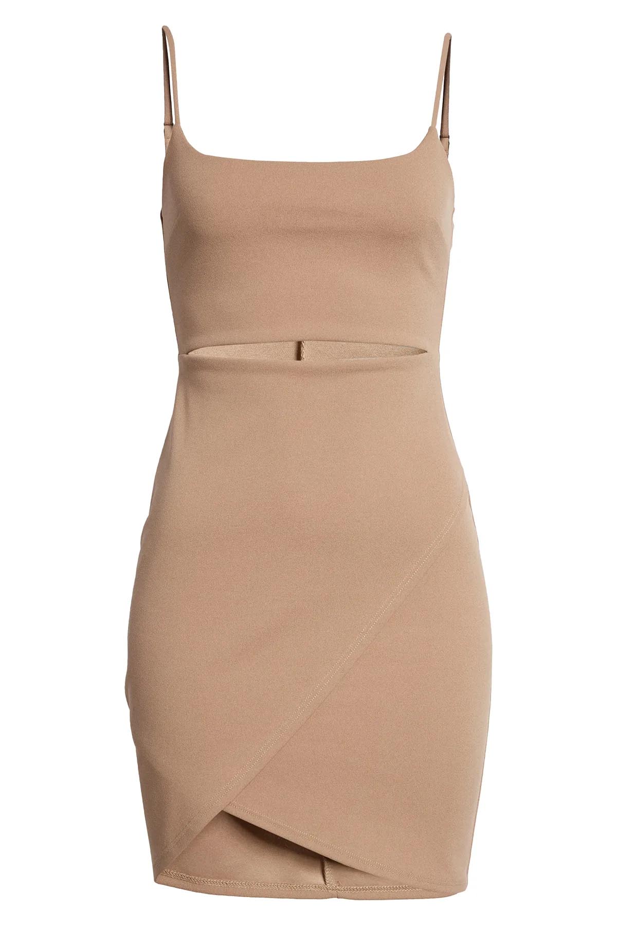 Çapraz Kesim Dekolteli Elbise