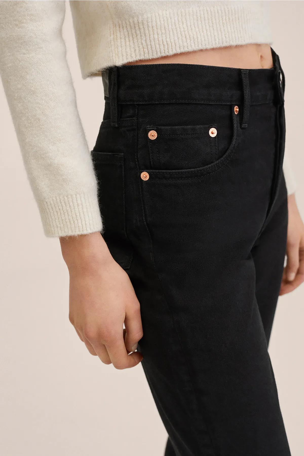 Slim Fit Siyah Kot Pantolon