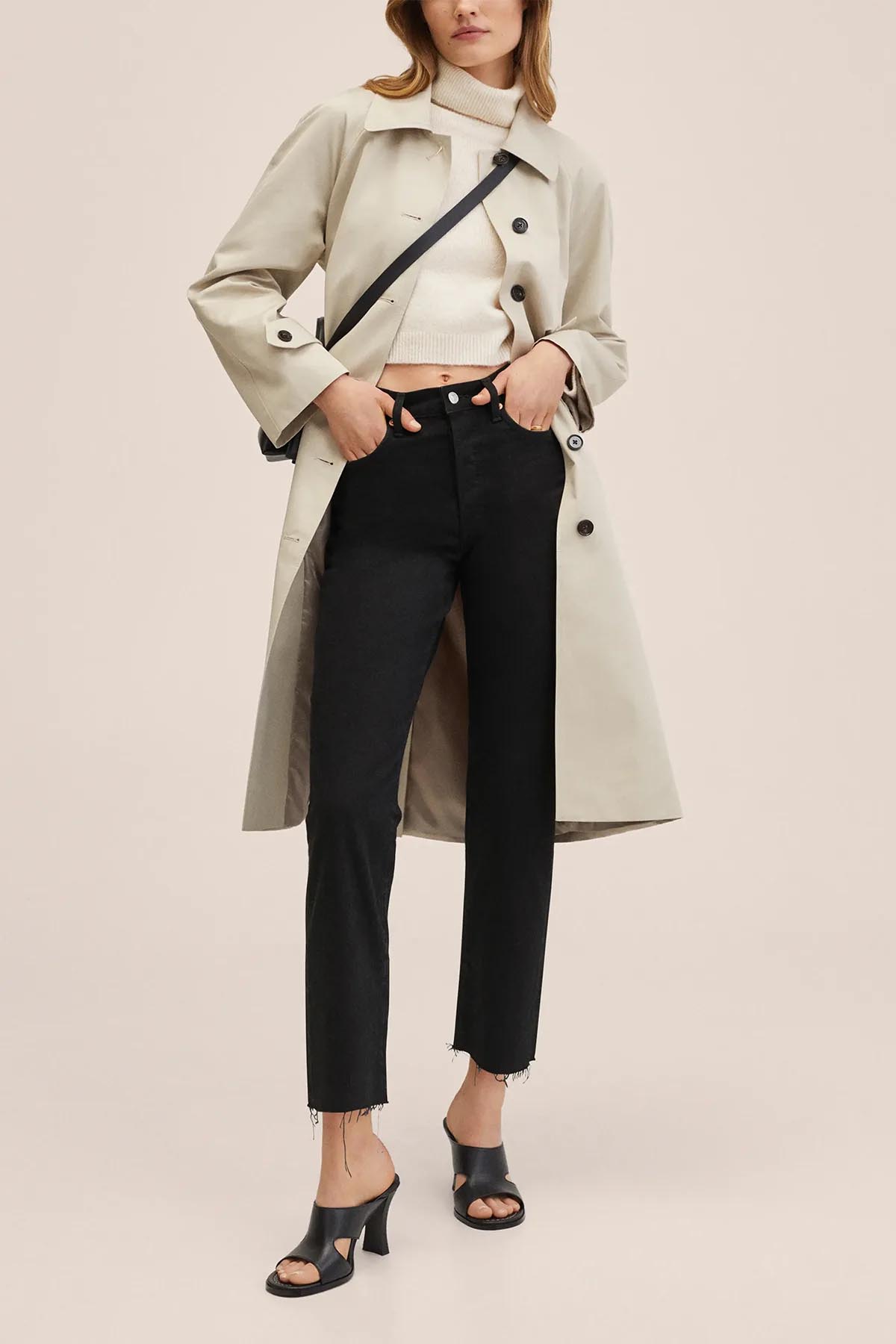 Slim Fit Siyah Kot Pantolon