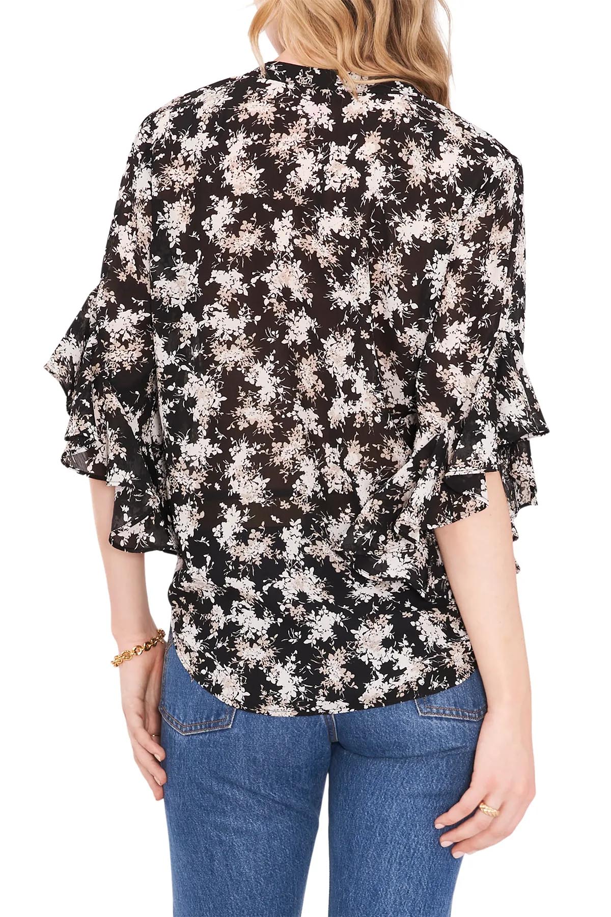 Çiçek Desenli Bluz
