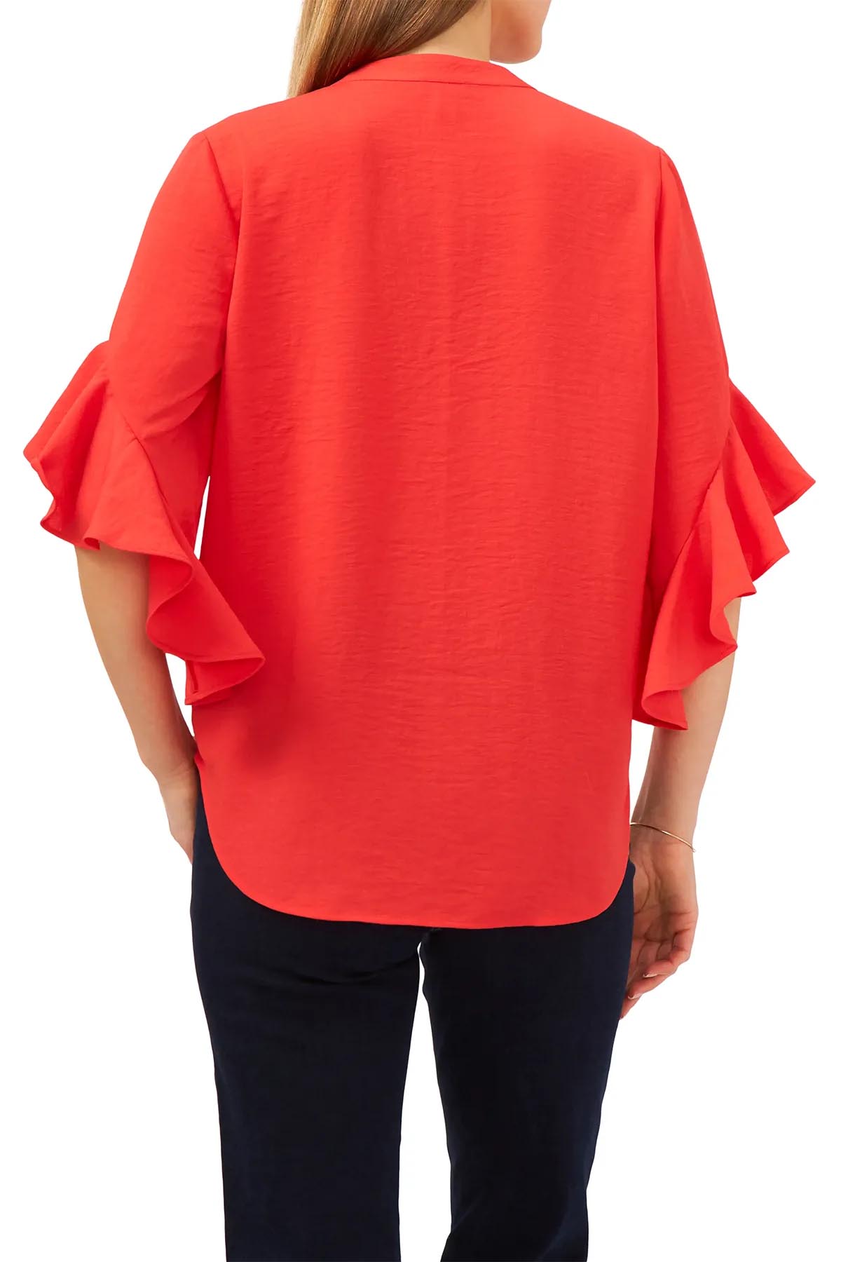 Nar Çiçeği Volanlı Bluz