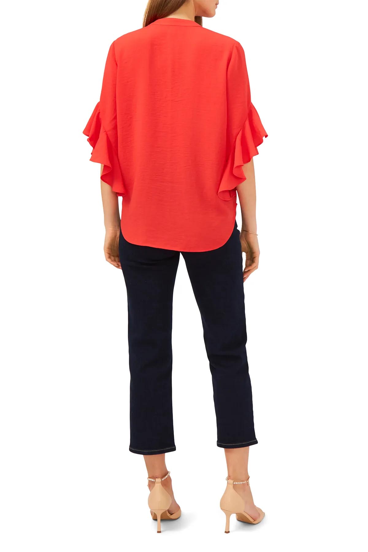 Nar Çiçeği Volanlı Bluz