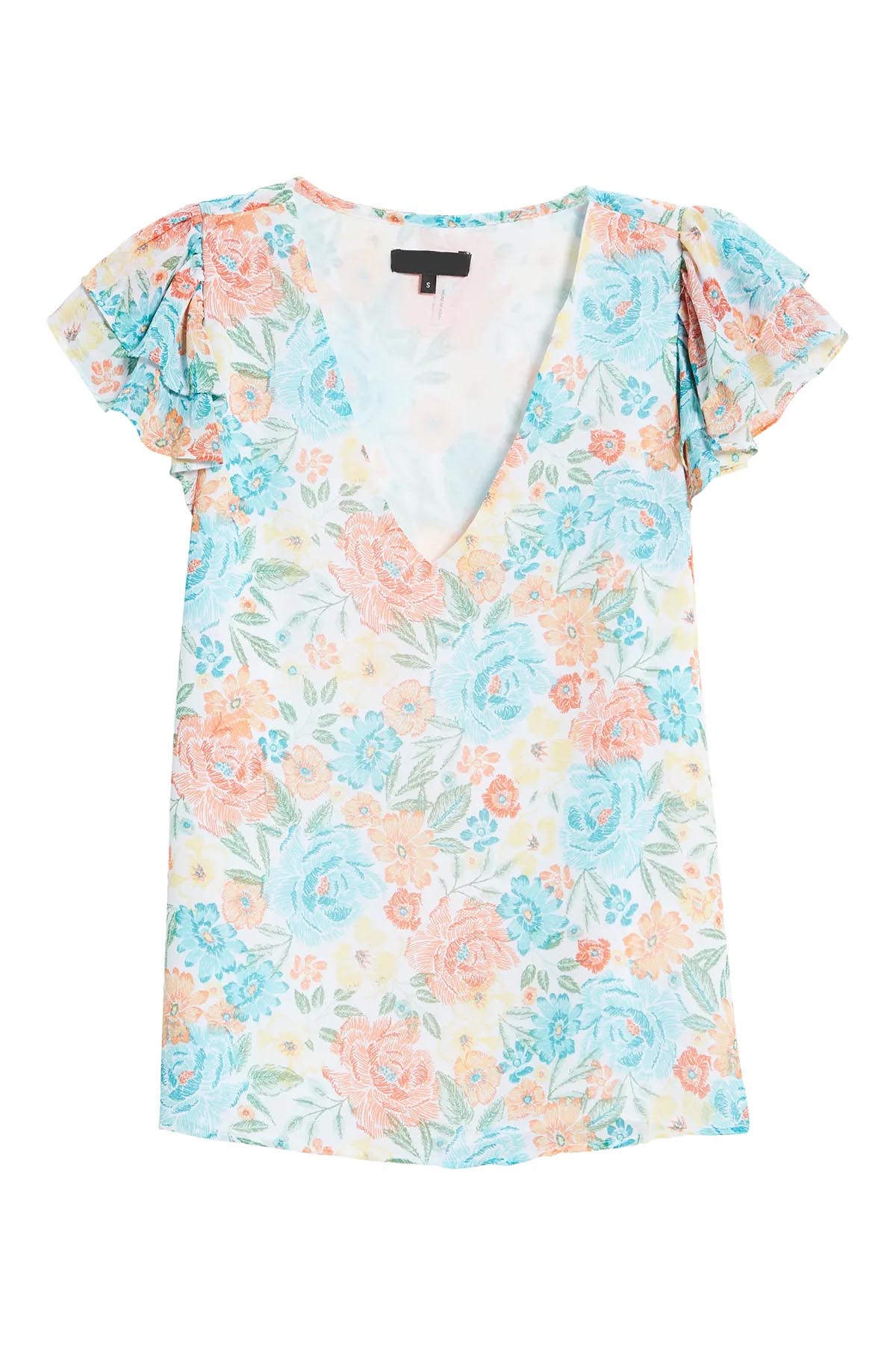 Renkli Çiçekli Bluz